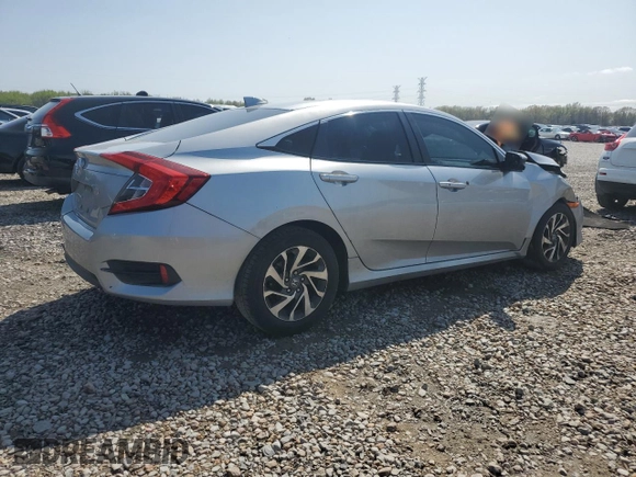 2018 Honda Civic EX with VIN 19XFC2F76JE035832, listed as a Copart auction lot 51020685 with Not Provided miles and Salvage Title. Bid and sale history available at DreamBid. Image 3.