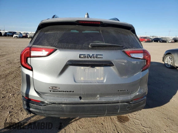 2023 GMC Terrain SLE with VIN 3GKALTEG1PL146735, listed as a Copart auction lot 44252865 with 33,767 mi miles and Salvage Title. Bid and sale history available at carsss.com. Image 6.