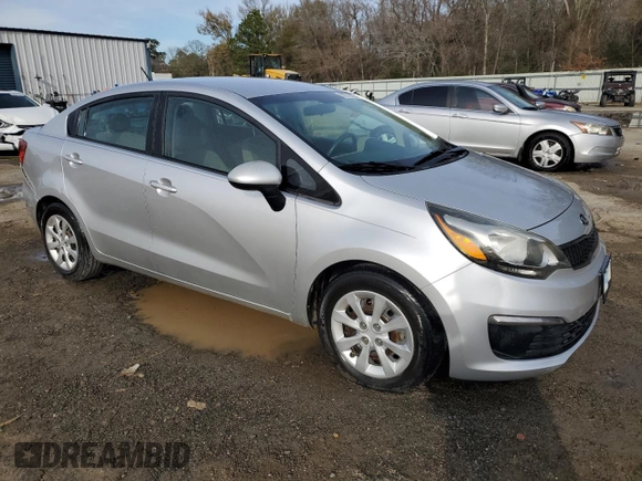 2017 Kia Rio LX with VIN KNADM4A30H6115337, listed as a Copart auction lot 88678035 with 58,013 mi miles and Salvage Title. Bid and sale history available at carsss.com. Image 4.
