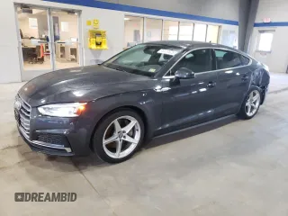 2018 Audi A5 Sportback Premium Plus with VIN WAUENCF5XJA075907, listed as a Copart auction lot 48514925 with 62,761 mi miles and Salvage Title. Bid and sale history available at carsss.com. Image 1.