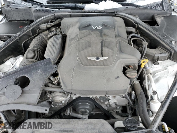 2020 Genesis G80 3.8L with VIN KMTFN4JE9LU334944, listed as a Copart auction lot 79417264 with 47,384 mi miles and Salvage Title. Bid and sale history available at DreamBid. Image 12.