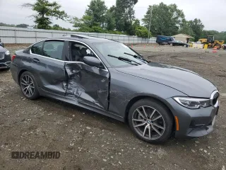 2020 BMW 3 Series 330i xDrive with VIN 3MW5R7J09L8B13892, listed as a Copart auction lot 60714015 with 49,766 mi miles and Salvage title. Bid and sale history available at DreamBid. Image 4.