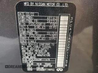 2022 Infiniti QX50 Pure с VIN 3PCAJ5AA2NF111678, выставлен на аукционе Copart как лот 63796325 с пробегом 121 753 миль миль и Списание • Salvage title. История ставок и продаж доступна на DreamBid. Изображение 14.
