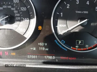 2016 BMW 3 Series 328i with VIN WBA8E9G58GNT47869, listed as a IAAI auction lot 41594120 with 57,561 mi miles. Bid and sale history available at carsss.com. Image 15.