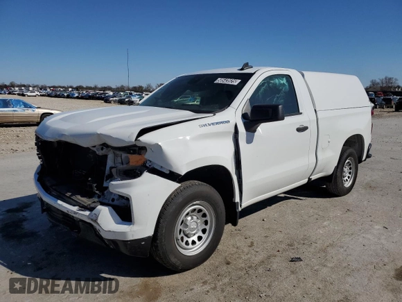 2023 Chevrolet Silverado 1500 Work Truck with VIN 3GCNAAEK6PG361693, listed as a Copart auction lot 50543525 with 152,226 mi miles and Clean Title. Bid and sale history available at carsss.com. Image 1.