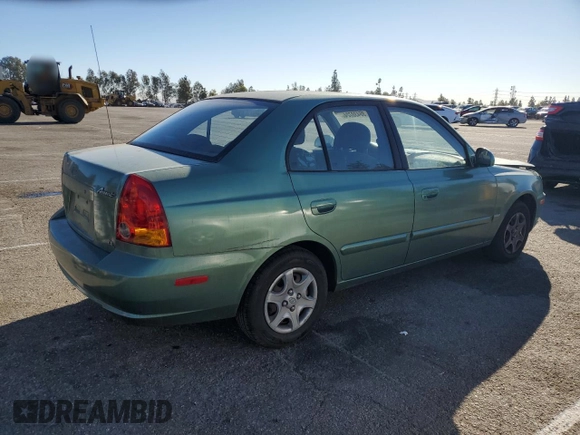 2003 Hyundai Accent GL with VIN KMHCG45C63U430403, listed as a Copart auction lot 86430724 with 74,200 mi miles and Salvage Title. Bid and sale history available at carsss.com. Image 3.