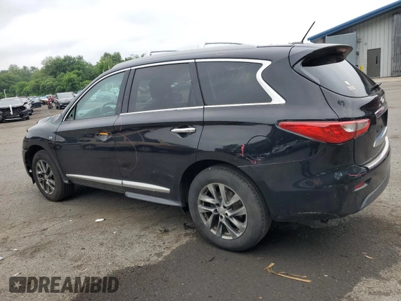 2015 Infiniti QX60 with VIN 5N1AL0MM6FC559628, listed as a Copart auction lot 60128485 with 157,196 mi miles and Salvage title. Bid and sale history available at DreamBid. Image 2.
