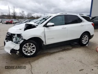 2018 Chevrolet Equinox LT z VIN 2GNAXSEVXJ6242309, wystawiony jako Copart lot #49909455 z przebiegiem 119 457 mil mil oraz Szkoda całkowita • Salvage title. Historia ofert i sprzedaży dostępna na DreamBid. Obrazek 1.
