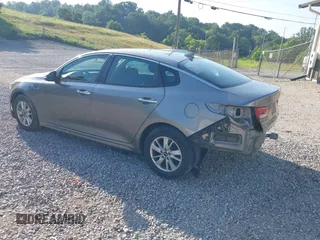 2018 Kia Optima LX with VIN 5XXGT4L38JG228590, listed as a IAAI auction lot 42557115 with 87,611 mi miles and . Bid and sale history available at DreamBid. Image 3.