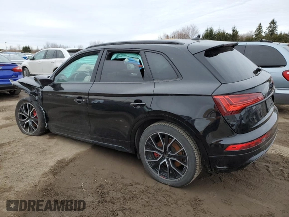 2024 Audi Q5 S line Premium Plus with VIN WA1EAAFYXR2041706, listed as a Copart auction lot 50711985 with 0 mi miles and Salvage Title. Bid and sale history available at carsss.com. Image 2.