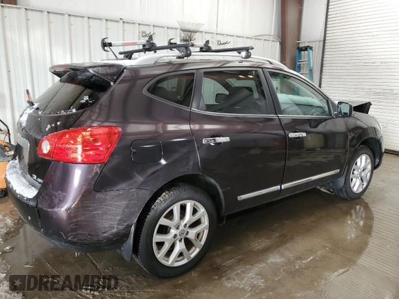 2013 Nissan Rogue SL with VIN JN8AS5MV2DW131696, listed as a Copart auction lot 45771665 with 86,077 mi miles and Salvage Title. Bid and sale history available at DreamBid. Image 3.
