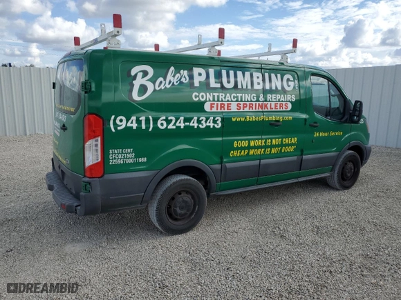 2018 Ford Transit Van with VIN 1FTYR1ZM6JKA43736, listed as a Copart auction lot 86488644 with NaN miles and Clean Title. Bid and sale history available at carsss.com. Image 3.