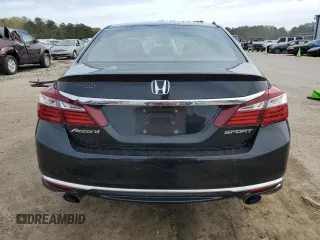 2016 Honda Accord Sport with VIN 1HGCR2F57GA209484, listed as a Copart auction lot 50388055 with 218,064 mi miles and Salvage Title. Bid and sale history available at DreamBid. Image 6.
