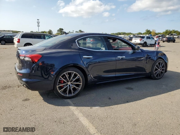 2022 Maserati Ghibli Modena Q4 with VIN ZAM57YTM7N1388954, listed as a Copart auction lot 70619264 with 24,909 mi miles and Salvage Title. Bid and sale history available at carsss.com. Image 3.