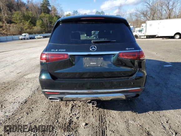 2020 Mercedes-Benz GLS with VIN 4JGFF5KE2LA051153, listed as a Copart auction lot 68339612 with 43,525 mi miles. Bid and sale history available at carsss.com. Image 6.
