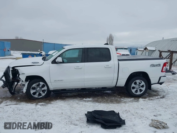 2019 Ram 1500 Big Horn with VIN 1C6SRFFT4KN898375, listed as a IAAI auction lot 41194783 with 54,513 mi miles and . Bid and sale history available at DreamBid. Image 14.