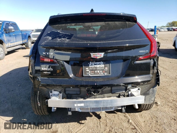 2024 Cadillac XT4 AWD Luxury with VIN 1GYFZBR41RF114434, listed as a Copart auction lot 73217514 with 10,505 mi miles and Salvage Title. Bid and sale history available at carsss.com. Image 6.