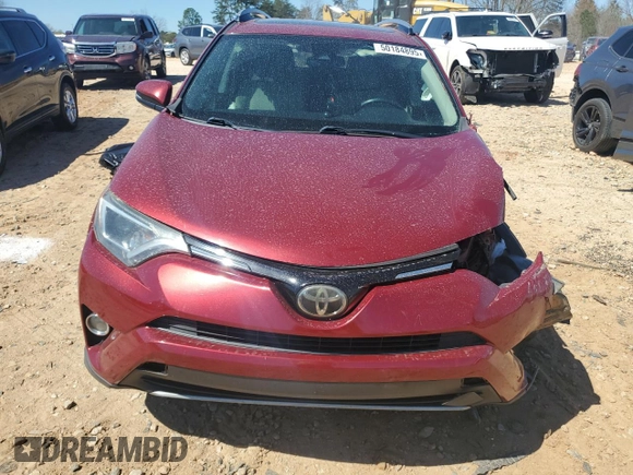 2018 Toyota RAV4 XLE with VIN 2T3WFREV6JW434177, listed as a Copart auction lot 50184895 with 160,942 mi miles and Salvage Title. Bid and sale history available at DreamBid. Image 5.