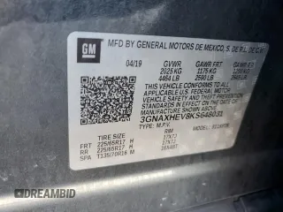 2019 Chevrolet Equinox LS with VIN 3GNAXHEV8KS648031, listed as a Copart auction lot 52197015 with 97,761 mi miles and Non Repairable. Bid and sale history available at DreamBid. Image 15.