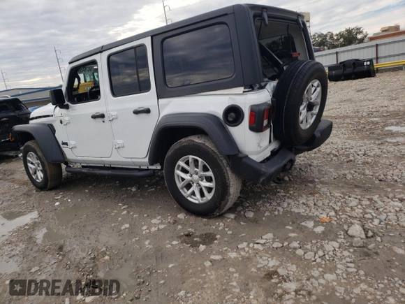 2023 Jeep Wrangler Sport Altitude with VIN 1C4HJXDG8PW620005, listed as a Copart auction lot 88764605 with 25,724 mi miles and Salvage Title. Bid and sale history available at DreamBid. Image 2.