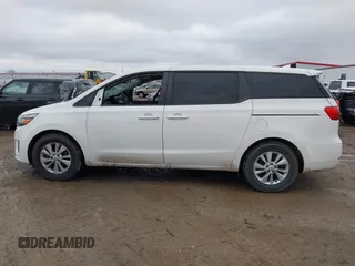 2017 Kia Sedona L with VIN KNDMA5C1XH6257708, listed as a IAAI auction lot 41758355 with 1 mi miles. Bid and sale history available at carsss.com. Image 15.