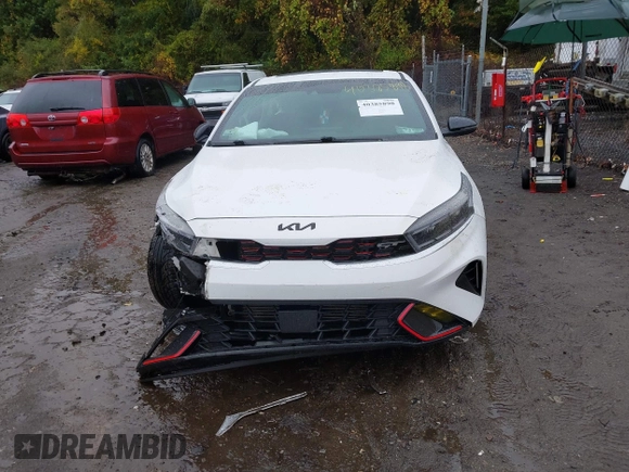 2022 Kia Forte GT with VIN 3KPF44AC9NE460058, listed as a IAAI auction lot 40385898 with 57,961 mi miles. Bid and sale history available at carsss.com. Image 13.