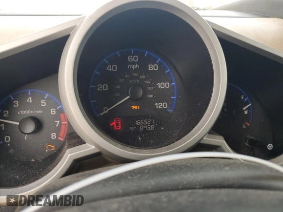 2008 Honda Element LX with VIN 5J6YH18358L000550, listed as a Copart auction lot 45276605 with 166,531 mi miles and Salvage Title. Bid and sale history available at DreamBid. Image 9.