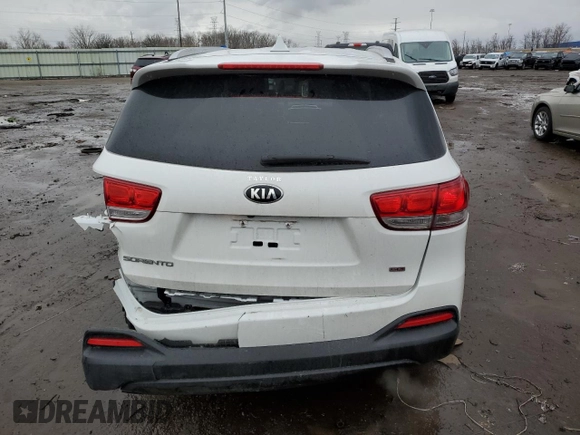 2018 Kia Sorento LX with VIN 5XYPG4A38JG348361, listed as a Copart auction lot 48124675 with 88,043 mi miles and Salvage Title. Bid and sale history available at carsss.com. Image 6.