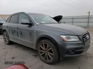 2016 Audi SQ5 Premium Plus with VIN WA1CCAFP6GA120043, listed as a Copart auction lot 44555265 with 53,214 mi miles and Salvage Title. Bid and sale history available at carsss.com. Image 4.