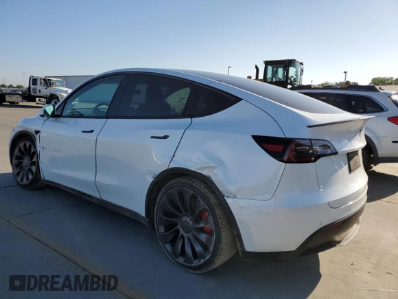 2022 Tesla Model Y Performance с VIN 7SAYGDEF4NF381656, выставлен на аукционе Copart как лот 48758954 с пробегом 18 335 миль миль и Списание • Salvage title. История ставок и продаж доступна на DreamBid. Изображение 2.