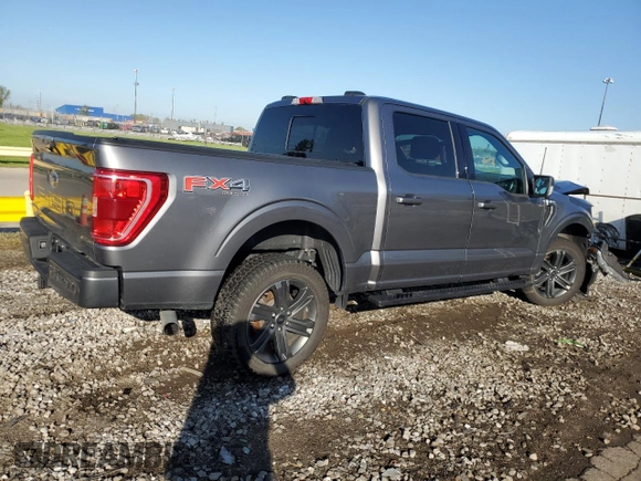 2021 Ford F-150 XL with VIN 1FTFW1E55MFA77310, listed as a Copart auction lot 56179055 with 48,990 mi miles and Salvage title. Bid and sale history available at DreamBid. Image 3.