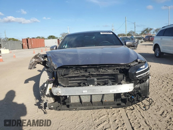 2024 Genesis G70 2.5T with VIN KMTG34SC1RU136438, listed as a Copart auction lot 44354645 with 11,831 mi miles and Salvage Title. Bid and sale history available at carsss.com. Image 5.