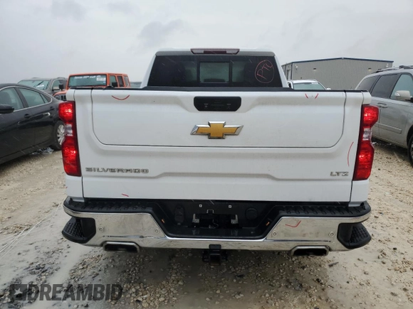 2021 Chevrolet Silverado 1500 LTZ with VIN 3GCUYGED3MG438768, listed as a Copart auction lot 41917335 with 52,634 mi miles and Salvage Title. Bid and sale history available at DreamBid. Image 6.