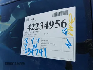 2005 Mercedes-Benz C 230 Kompressor с VIN WDBRF40J75F685297, выставлен на аукционе IAAI как лот 42234956 с пробегом 234 741 миль миль и . История ставок и продаж доступна на DreamBid. Изображение 12.