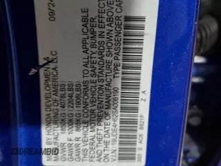 2025 Acura Integra Technology z VIN 19UDE4H62SA006190, wystawiony jako Copart lot #43175345 z przebiegiem 11 576 mil mil oraz Szkoda całkowita • Salvage title. Historia ofert i sprzedaży dostępna na DreamBid. Obrazek 12.