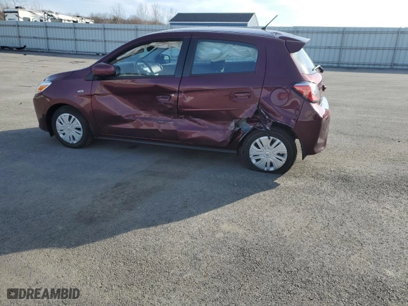 2022 Mitsubishi Mirage ES with VIN ML32AUHJ3NH007160, listed as a Copart auction lot 46468745 with 16913 miles and Non Repairable. Bid and sale history available at carsss.com. Image 2.