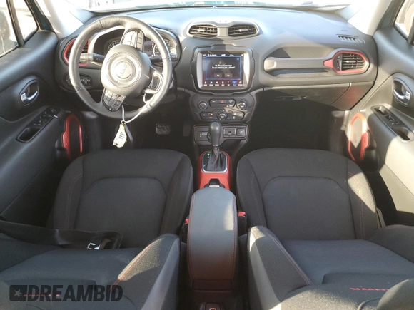 2022 Jeep Renegade Trailhawk with VIN ZACNJDC11NPN50059, listed as a Copart auction lot 43249915 with 32,494 mi miles and Salvage Title. Bid and sale history available at DreamBid. Image 8.