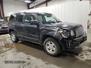 2016 Jeep Patriot Sport with VIN 1C4NJRBB7GD535528, listed as a Copart auction lot 56628325 with 122,278 mi miles and Salvage title. Bid and sale history available at DreamBid. Image 4.