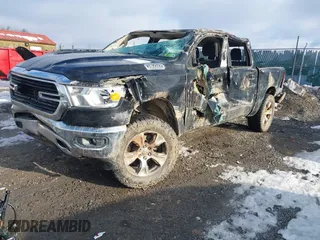 2019 Ram 1500 Big Horn/Lone Star with VIN 1C6SRFFT9KN783755, listed as a IAAI auction lot 41381428 with 134,669 mi miles. Bid and sale history available at carsss.com. Image 2.
