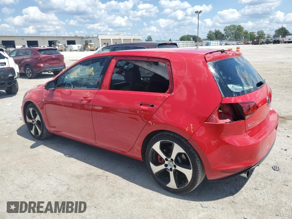 2016 Volkswagen Golf GTI SE w/Performance Pkg with VIN 3VW547AUXGM056004, listed as a Copart auction lot 66594794 with 95,176 mi miles and Salvage Title. Bid and sale history available at carsss.com. Image 2.