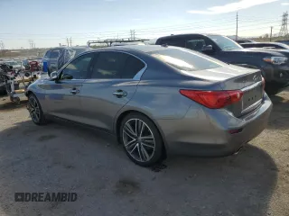 2015 Infiniti Q50 Premium with VIN JN1BV7AP0FM342695, listed as a Copart auction lot 50739825 with 96,921 mi miles and Salvage Title. Bid and sale history available at carsss.com. Image 2.