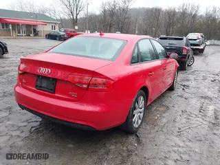 2014 Audi A4 Premium with VIN WAUBFAFL6EN025510, listed as a IAAI auction lot 41695920 with 102,033 mi miles. Bid and sale history available at carsss.com. Image 4.