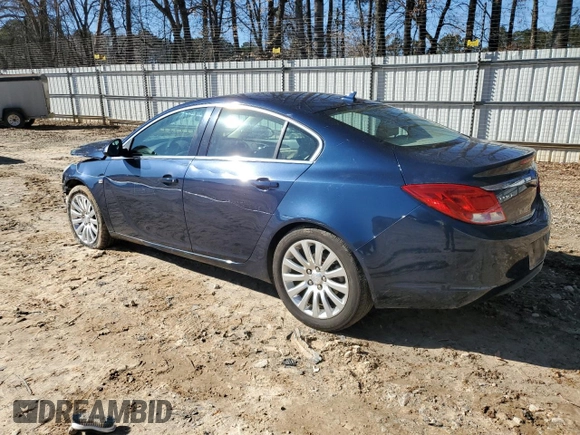 2011 Buick Regal CXL RL6 with VIN W04GU5GC2B1011606, listed as a Copart auction lot 48031465 with 83,383 mi miles and Salvage Title. Bid and sale history available at carsss.com. Image 2.