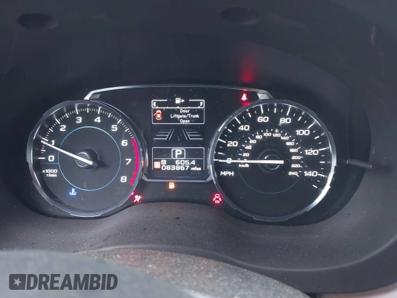 2018 Subaru Forester Premium with VIN JF2SJAGC0JH495400, listed as a IAAI auction lot 41849292 with 83,867 mi miles. Bid and sale history available at carsss.com. Image 7.