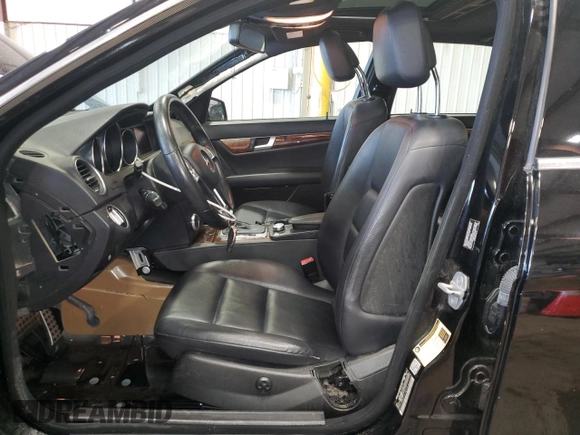2012 Mercedes-Benz C 300 Sport with VIN WDDGF8BB2CR198144, listed as a Copart auction lot 55642915 with 46,640 mi miles and Salvage Title. Bid and sale history available at DreamBid. Image 7.