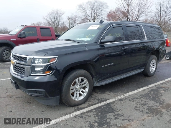 2019 Chevrolet Suburban LT with VIN 1GNSKHKCXKR345468, listed as a IAAI auction lot 41825030 with 155,783 mi miles and . Bid and sale history available at DreamBid. Image 2.