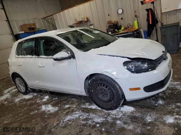 2010 Volkswagen Golf with VIN WVWDB7AJ6AW311863, listed as a Copart auction lot 43123705 with 121,550 mi miles and Salvage Title. Bid and sale history available at carsss.com. Image 4.