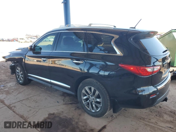 2015 Infiniti QX60 with VIN 5N1AL0MN5FC558446, listed as a Copart auction lot 49477955 with 124,587 mi miles and Salvage Title. Bid and sale history available at DreamBid. Image 2.
