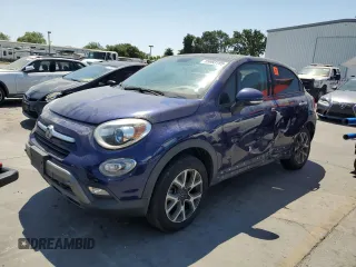 2016 FIAT 500X Trekking with VIN ZFBCFYCT4GP370579, listed as a Copart auction lot 59993195 with 144,115 mi miles and Salvage title. Bid and sale history available at DreamBid. Image 1.