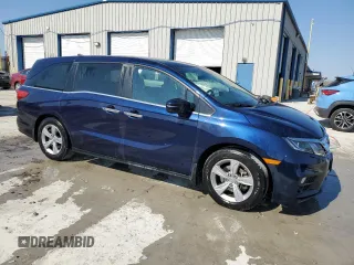 2020 Honda Odyssey EX with VIN 5FNRL6H56LB062770, listed as a Copart auction lot 43761435 with 103,566 mi miles and Salvage Title. Bid and sale history available at DreamBid. Image 4.